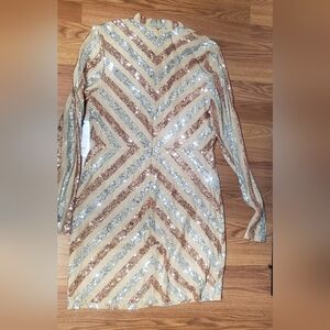 Bebe  Mini Sequin Party Dress